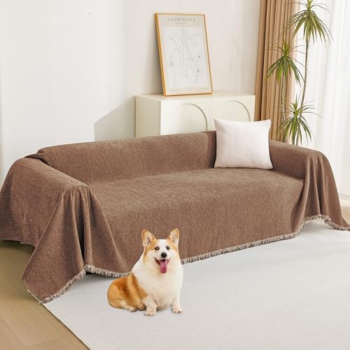 MYSKY HOME Couch Covers for 3 Cushion Couch Sofa, Sectional Couch Cover L Shape by MYSKYHOME