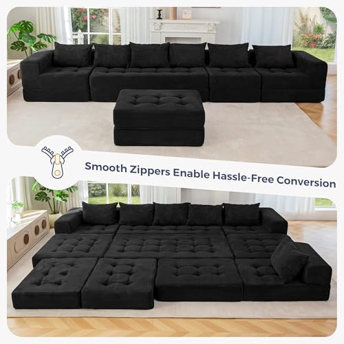 MAXYOYO 7-Seater U-Shaped Modular Sectional Sofa Couch - Image 6