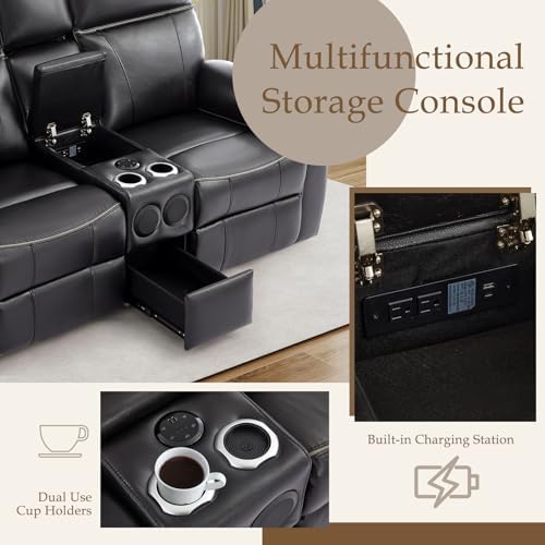 Power Reclining Sofa Set, Power Recliner Sofa and Loveseat Set - Image 5