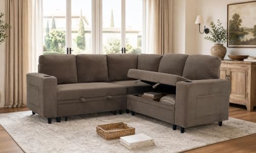 healthomse 76.5" Modular Sleeper Sofa Bed - Image 3