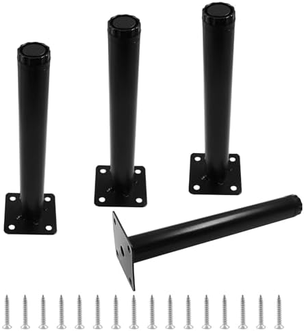 4 Pcs 8"/200mm Metal Furniture Legs, Adjustable by Rierdge