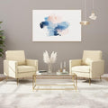 VINGLI Faux Leather Accent Chairs Set of 2 by VINGLI