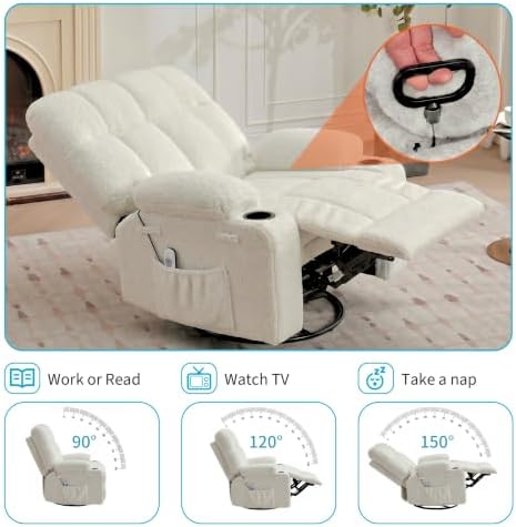 IDEALHOUSE Oversized Rocking Recliner Chair - Image 4