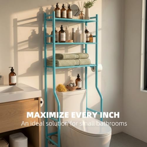 GloTika 3-Tier Over Toilet Storage - Image 4
