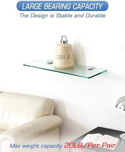 Alise Glass Shelf Bracket Chrome, Holders - Image 5