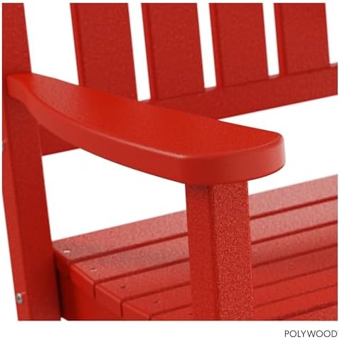POLYWOOD® Presidential Rocking Chair in Sunset Red - Image 6