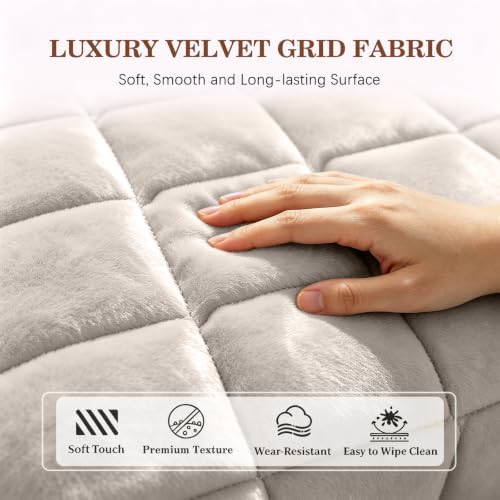 ALIECOM Pet Couch Covers for Sofa Waterproof Plush Dog Sofa Cover Washable - Image 4