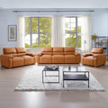 3-Piece PU Leather Sofa Set, Mid-Century Modern by Karkanic