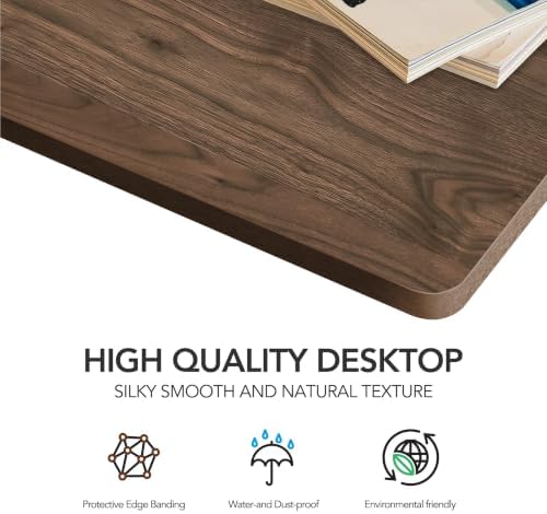SANODESK One-Piece 1''Thick 48x24'' Particle Board Top, Rustic Brown - Image 6