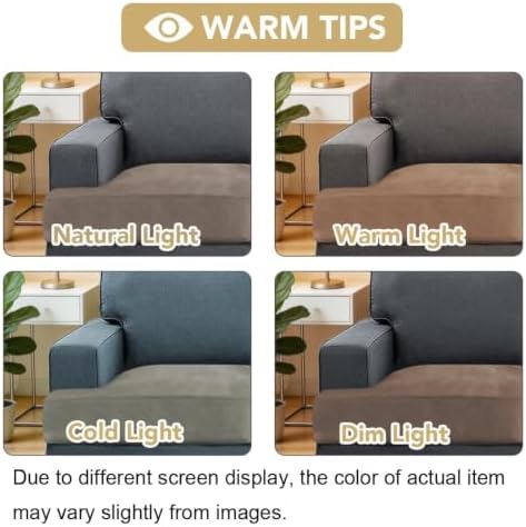 H.VERSAILTEX Stretch Velvet 2 Piece T Cushion Sofa Slipcovers - Image 4