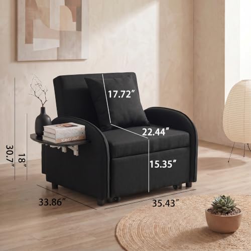 Single Sleeper Sofa Chair Bed - Image 2