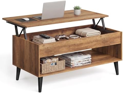 VASAGLE Lift Top Coffee Table by VASAGLEbySONGMICSHOME