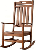 Outdoor Rocking Chair, All-Weather Resistant Poly Lumber Chair by Adiromoti