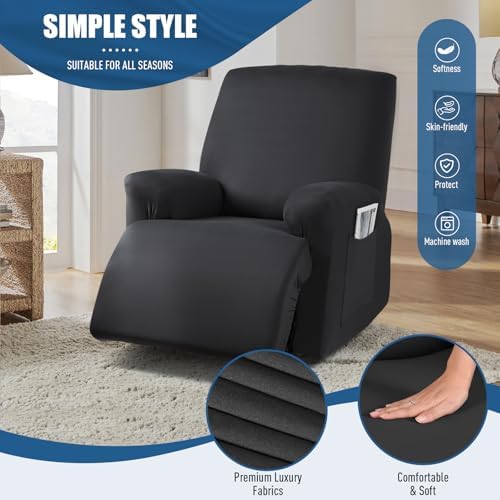 TAOCOCO Stretch Recliner Couch Covers 3-Pieces Style Recliner Chair Covers - Image 3