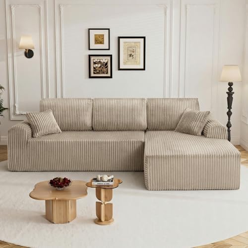 110" Boneless Cloud Sectional Couches by Flyida