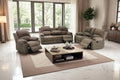 3 Pieces Corduroy Recliner Sofa Set by COSYMOORFURNITURE