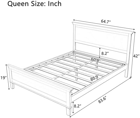 Merax Queen Size Bed Frame - Image 2