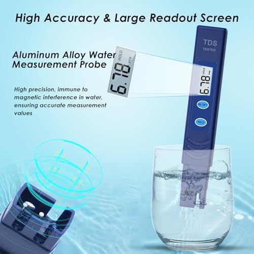 TDS Water Tester, Drinking Water Tester, 0-9990 PPM Meter Water Quality Tester - Image 4