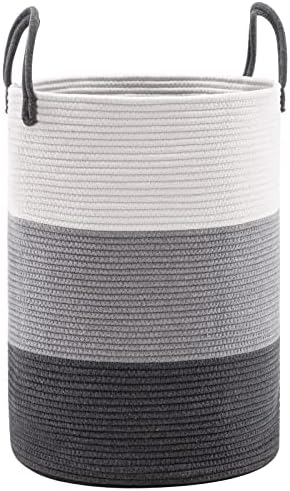 YOUDENOVA Cotton Rope Laundry Hamper Basket, 58L Blanket Basket - Image 4