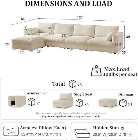 Cloud Modular Sectional Sofa Couch - Image 2