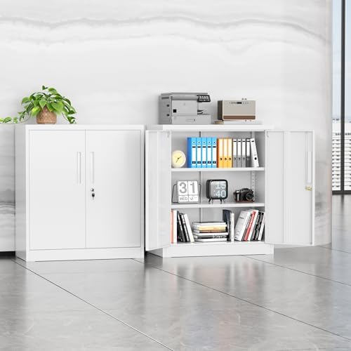 INTERGREAT Metal Garage Storage Cabinet, Small Steel Cabinet - Image 2