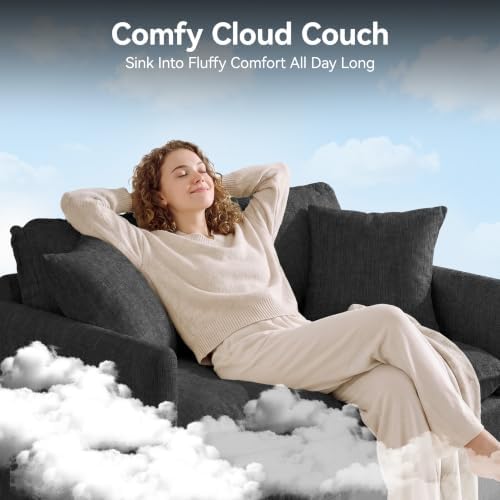 Cloud 2 Pieces Sofa Set, Single Couch Set of 2 - Image 4