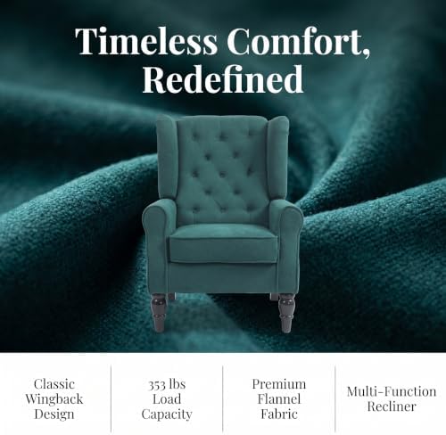 NicBex Tufted Wingback Accent Manual Single Lounge Recliner Chair - Image 5