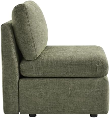 CHITA Modular Sectional Sofa, Armless Chair, Moss Green - Image 5