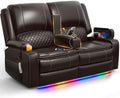 RV Loveseat Recliner Wall Hugger, Power Reclining Loveseat by MOSGAT