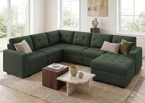 HONBAY 111.4'' Modular Sectional Sleeper Sofa - Image 7