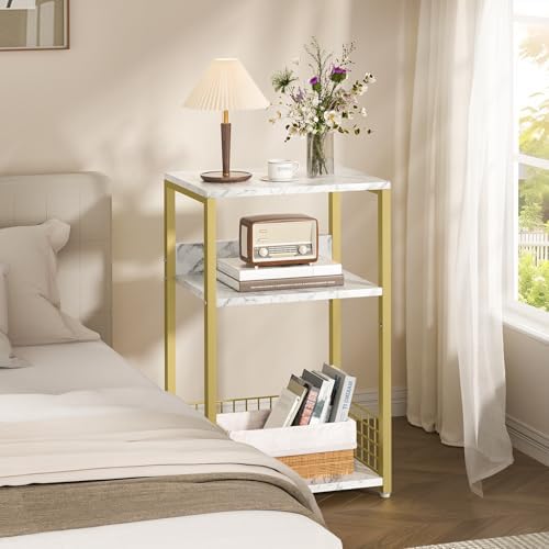 LELELINKY Large White Marble Record Player Stand - Image 7