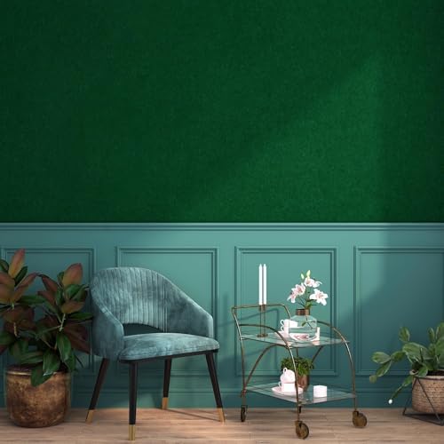 24x237 Green Wallpaper Peel and Stick Soft Fabric Felt Drawer Liner Self - Image 7