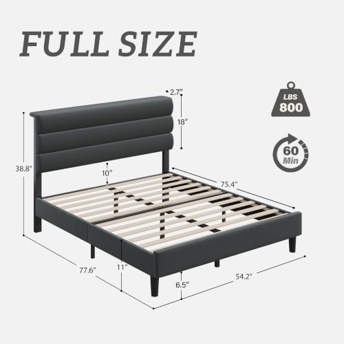 Fluest Full Bed Frame, Platform Bed Frame - Image 2