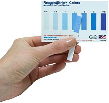 Industrial Test Systems eXact 484003 Cyanide ReagentStrip Test Kit, 2 Minutes - Image 3
