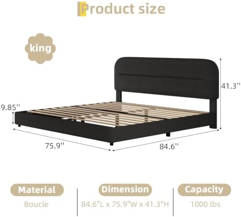 HOMBCK King Bed Frame - Image 2