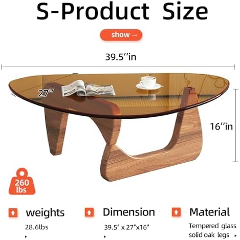 Mid Century Modern Glass Coffee Table, Coffee Table - Image 2