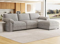 Oversized Sectional Couches for Living Room, Modular 3 Seater Cloud Sofa by HOMYHOMEY