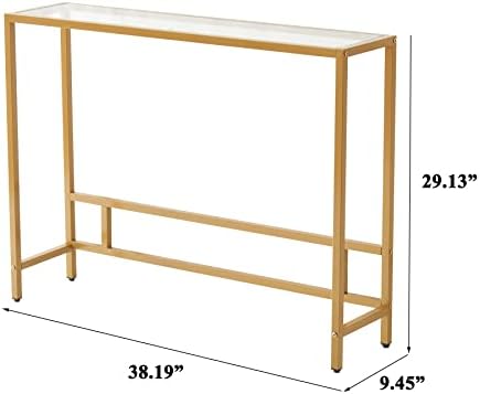 MAJARO Small Modern Console Table - Image 2