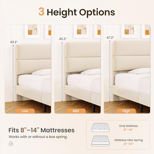 GRUSIGN Queen Size Platform Bed Frame - Image 3