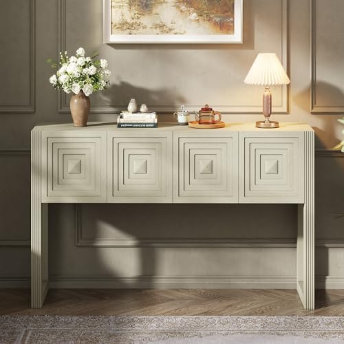 LKTART 55" Carved Console Table - Image 2