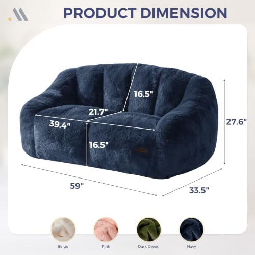 MAXYOYO Bean Bag Chair, Comfy Bean Bag Sofa - Image 2