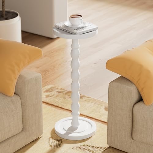 Small Round Side Table, Rubberwood‌ Drink Table - Image 2