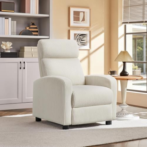 Yaheetech Recliner Chair with 3 Adjustable Angles Living Room Chairs Beige - Image 2
