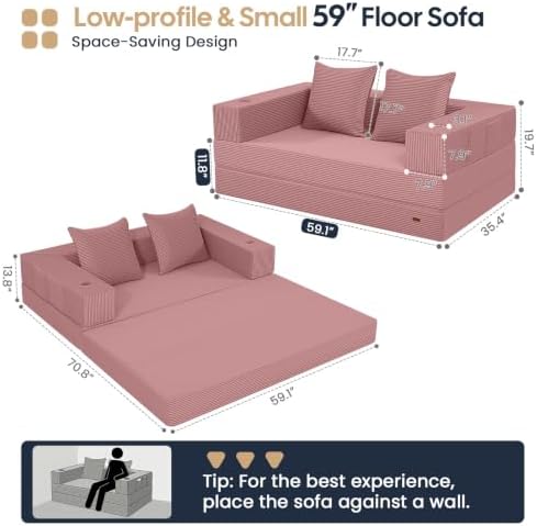 COMAX Boneless Futon Sofa Bed - Image 3