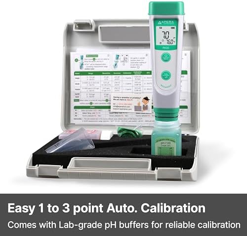 APERA INSTRUMENTS AI209 Value Series PH20 Waterproof pH Tester Kit, ±0.1 pH - Image 2