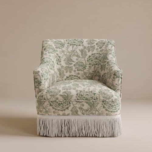 Hyfirm Floral Linen Accent Chair - Image 7