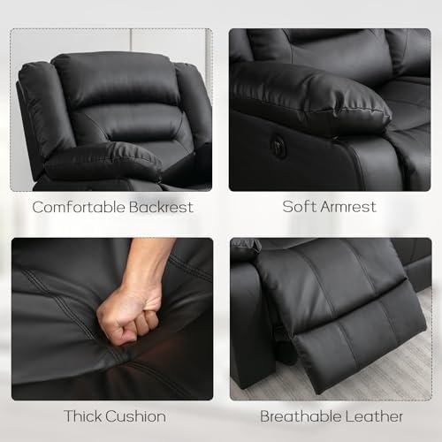 EBELLO Faux Leather Power Recliner Chair, Oversized Electric Overstuffed - Image 6