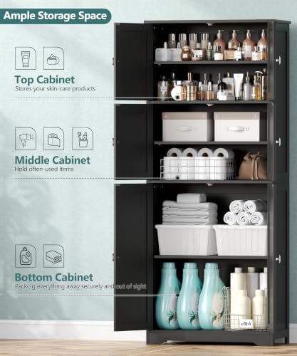 Tall Bathroom Storage Cabinet - Image 4