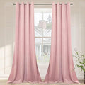 SMILETIME Pink Velvet Curtains 52"x108" Grommet 2 Panels by SMILETIME