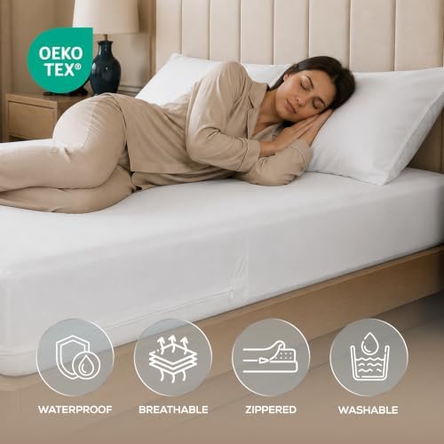 Bulk 10-Pack Hotel King Size Mattress Encasement 100% Waterproof - Image 3